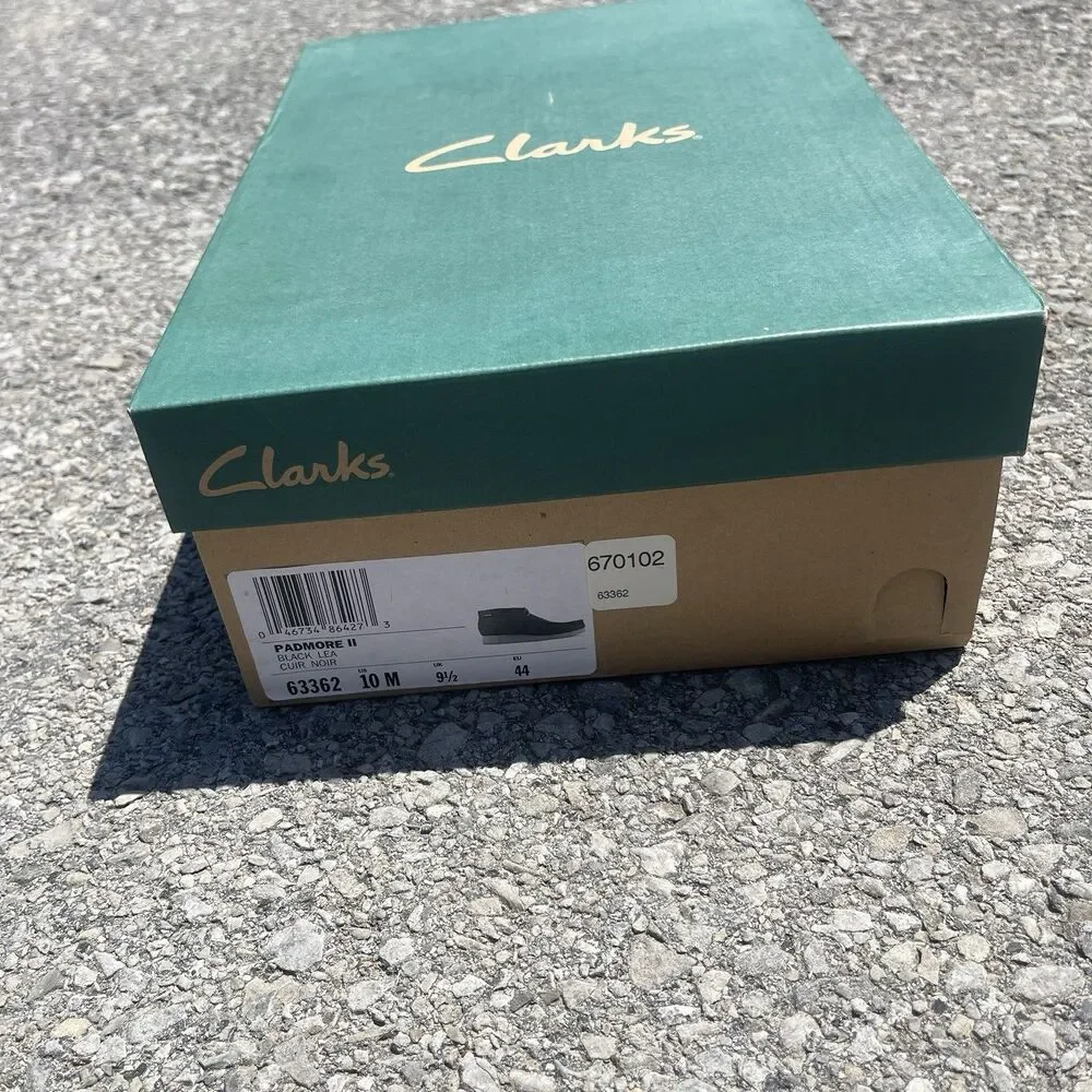 Clarks NIB Men's Size 10 Black Padmore II Hi Chukka Desert Boots